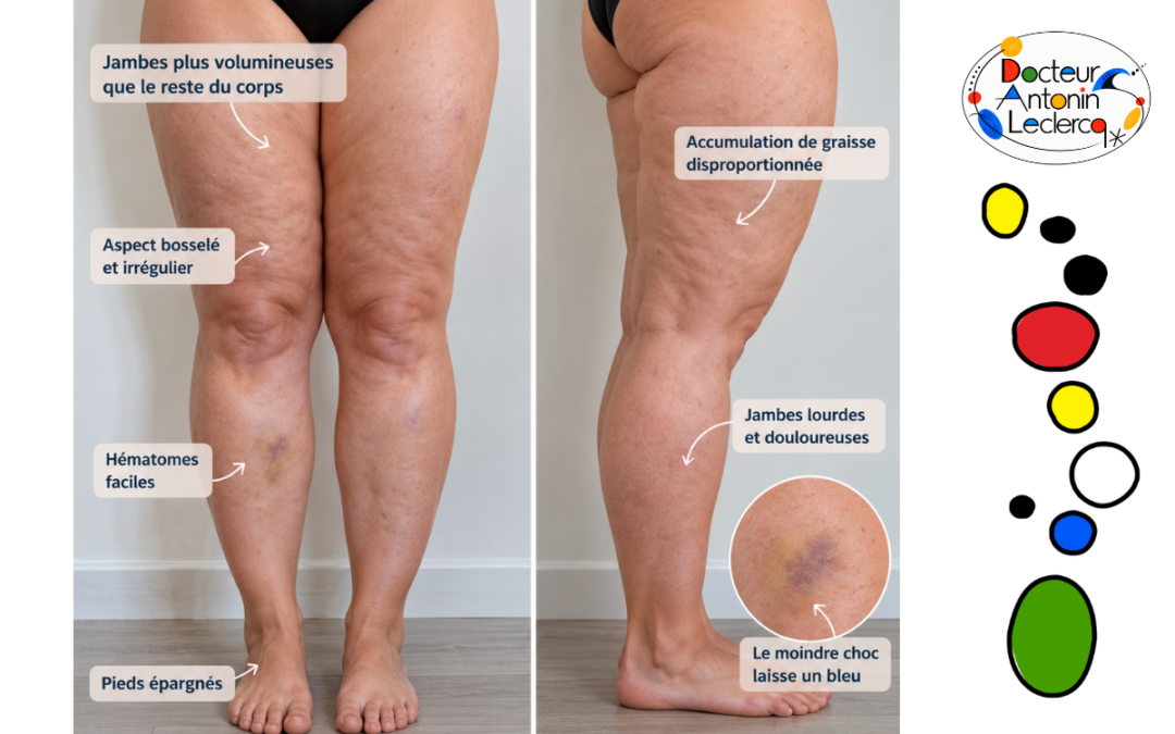 Lipœdème : symptômes, causes, diagnostic et traitements. Quelle place pour l&rsquo;alimentation ?